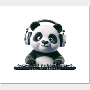 DJ Panda - Rhythm & Bamboo - Cool Musical Panda Tee Posters and Art